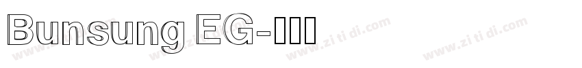 Bunsung EG字体转换
